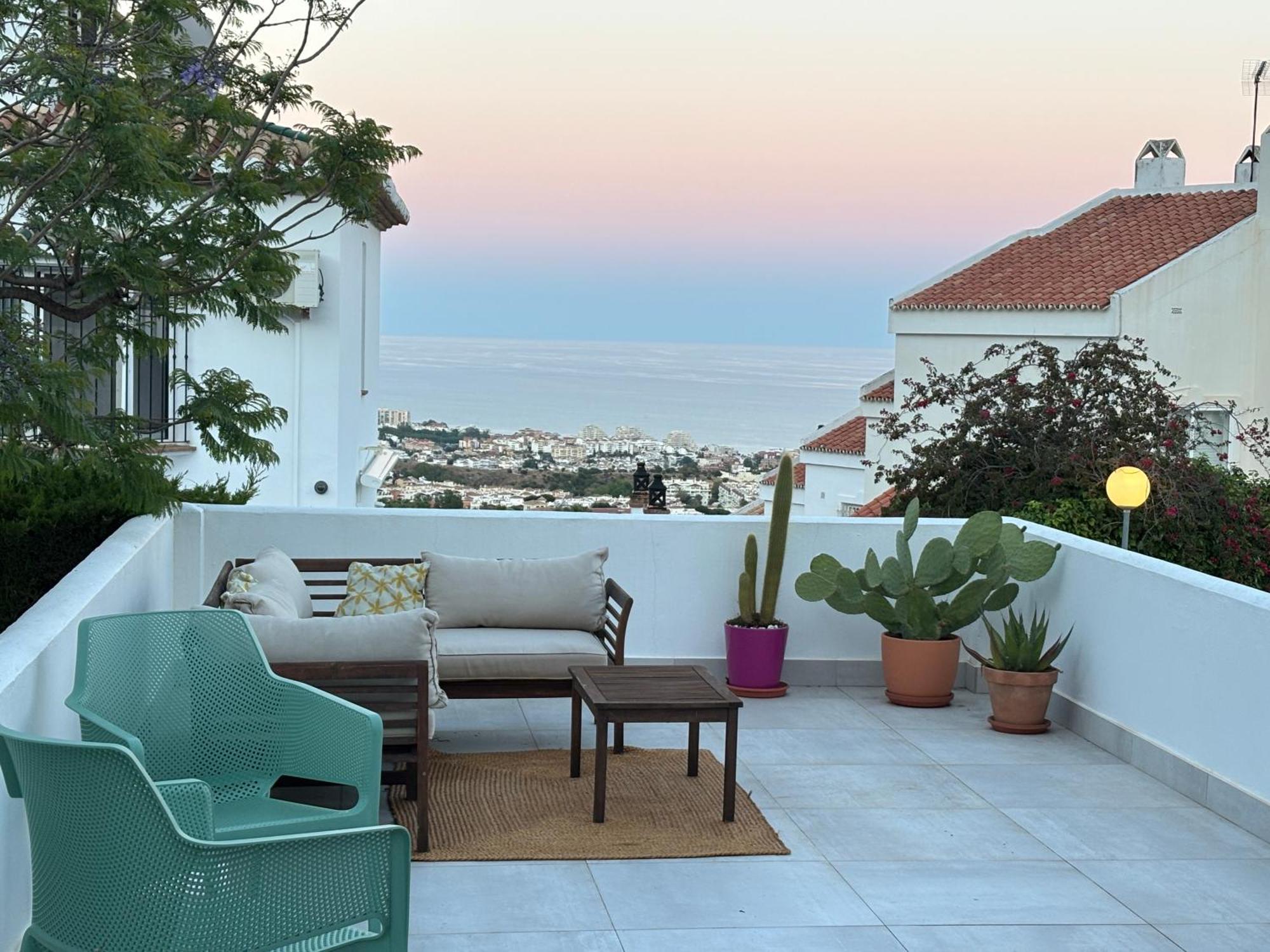 A Terrace With Sea View, 2 Bedrooms Apartment In Benalmádena Buitenkant foto