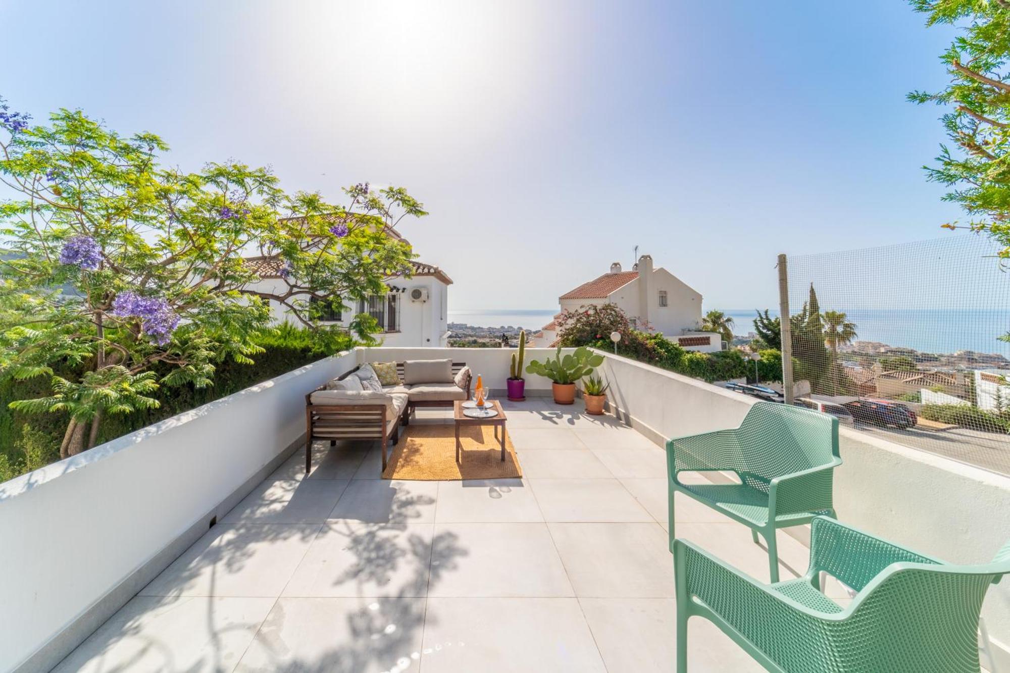 A Terrace With Sea View, 2 Bedrooms Apartment In Benalmádena Buitenkant foto